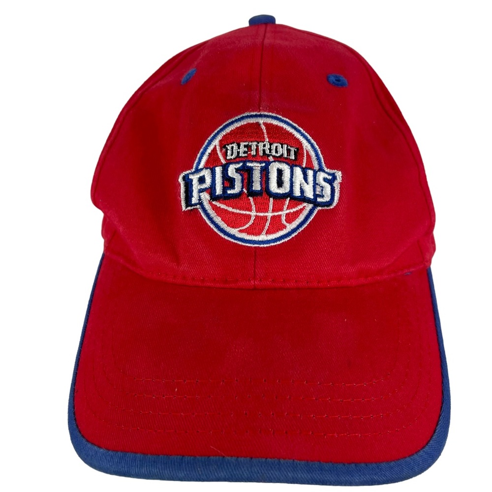NBA Detroit Pistons Basketball Elevation Velcro Strap-back Embroidered Hat Cap